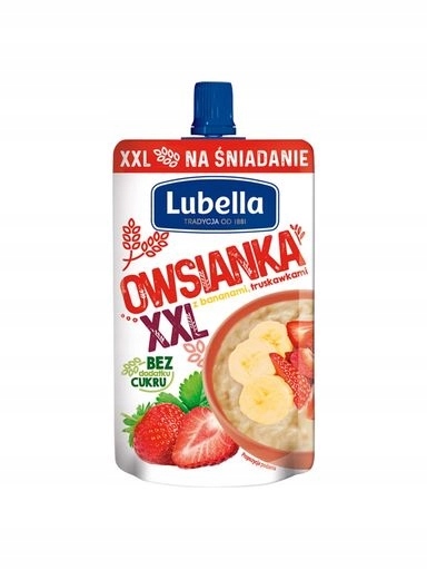Levně 10 x Lubella Ovesná Kaše XXL s jahodovými banány 170 g