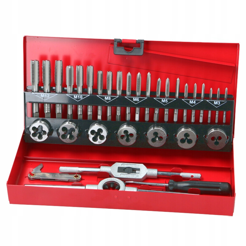 Závitníky a očka 32ks M3-M12