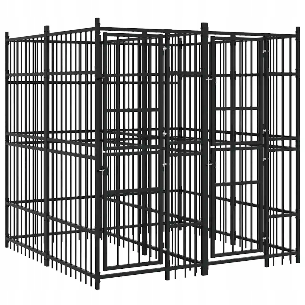 Levně Venkovní psí kotec ocel 3,69 m²