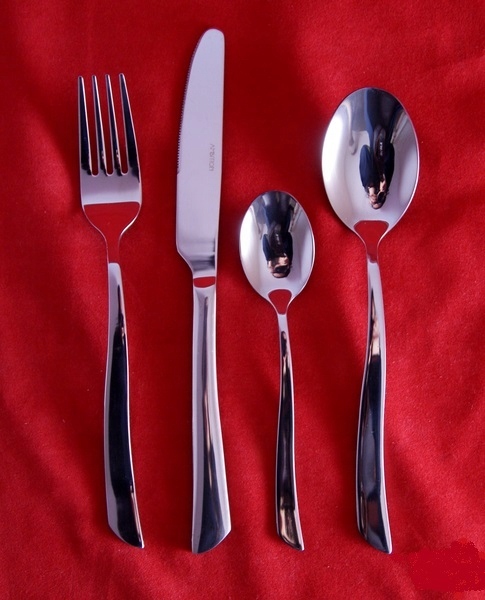 AMBITION 60 SZTUĆCE WAVE MODERN KPL ZESTAW 12 OSÓB Wykończenie połysk