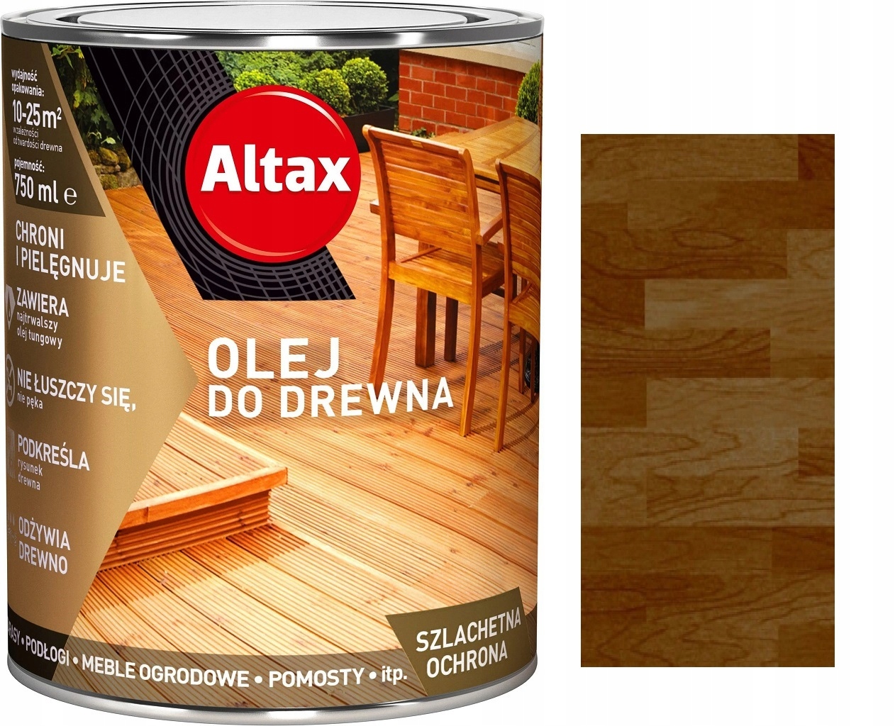 

Altax Zabezpieczający Olej Do Drewna Tik 0.75L