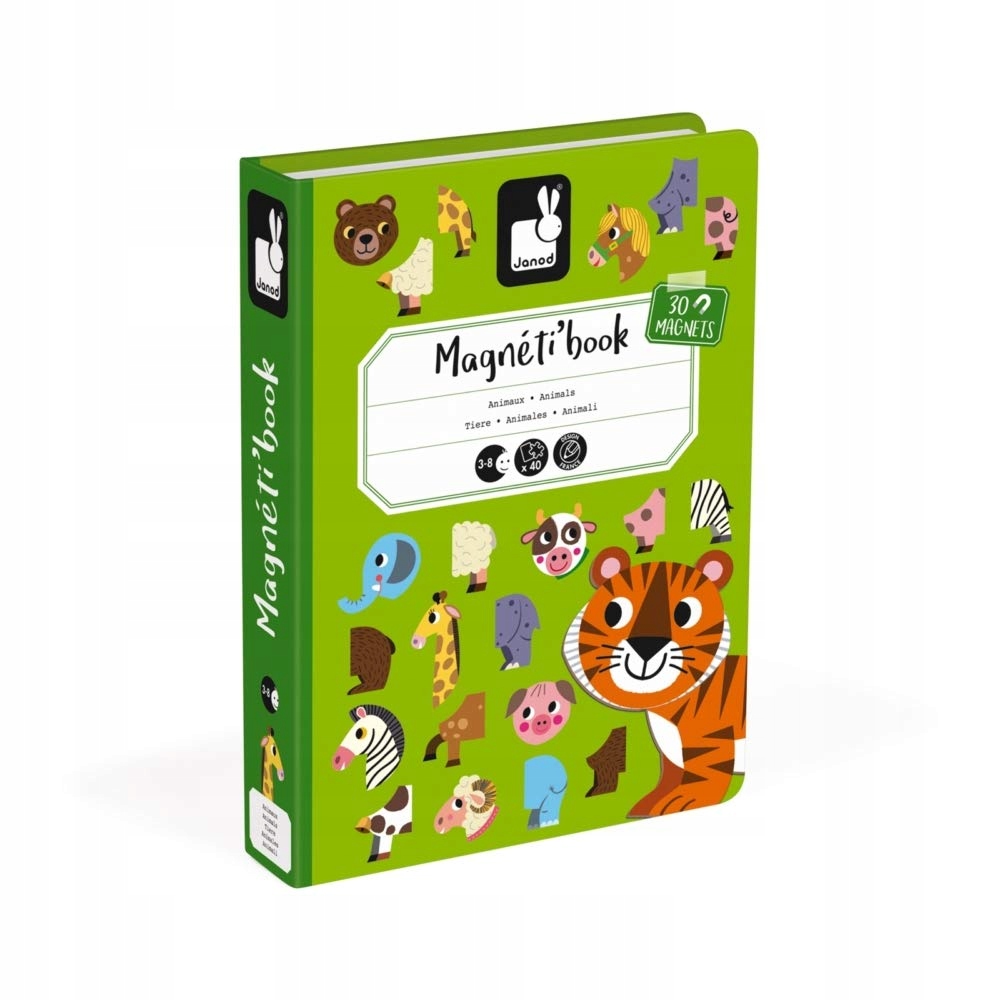 

Magnetyczna układanka Janod Magnetibook zwierzęta