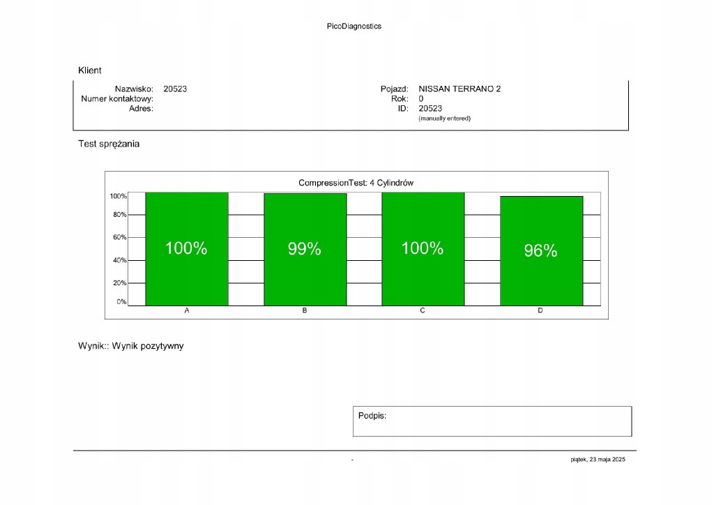 nissan TERRANO 2 II 2001r 2.7tdi 125KM Двигатель TD27TI протестированный