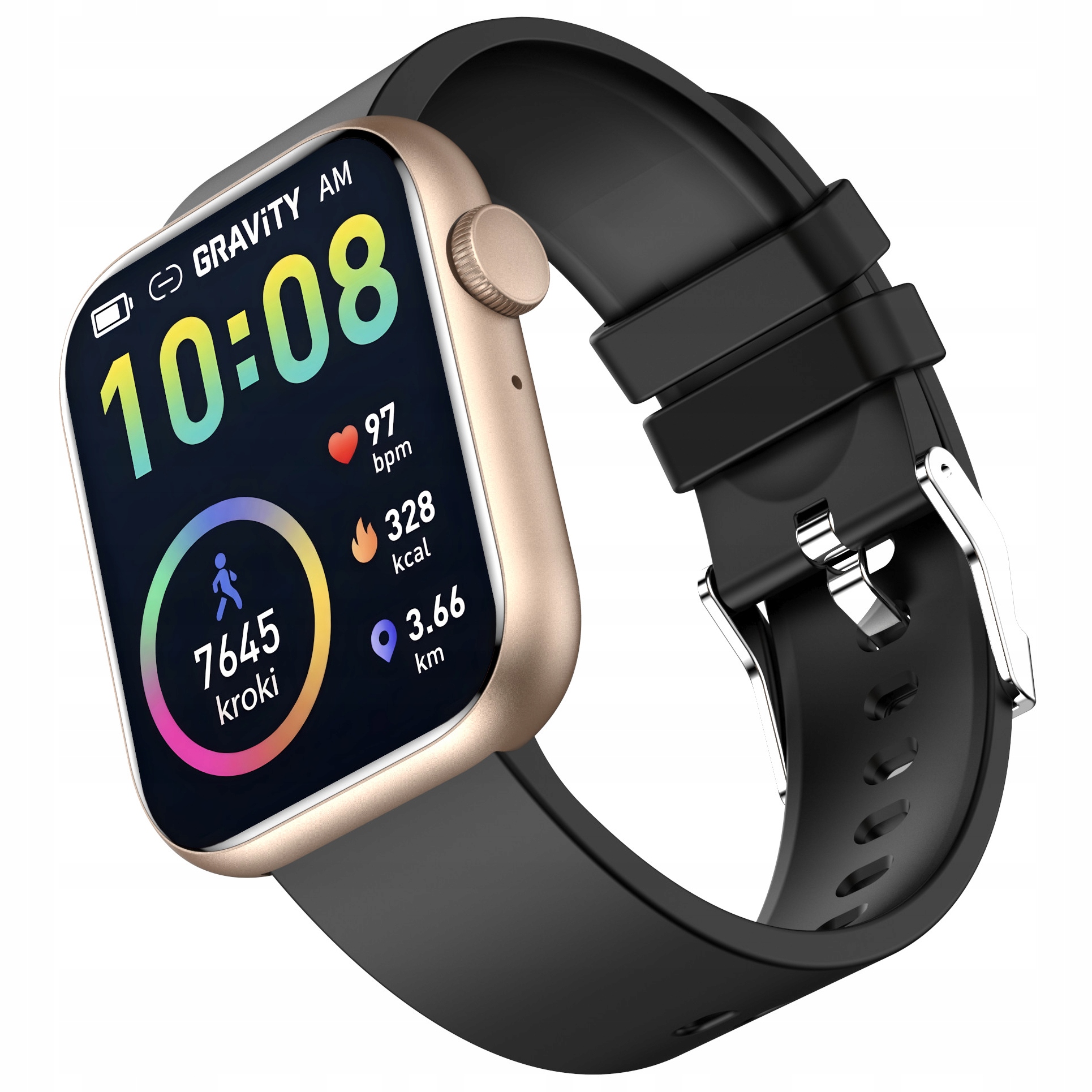 Smartwatch Damski Młodzieżowy zegarek Menu Pl Fb Sms Prowadzenie Rozmów