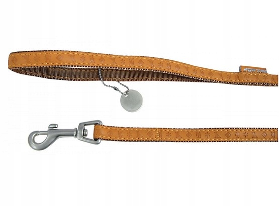 Levně Vodítko Pro Psa Kožená Ekokůže Silná Žlutá Mac Leather Zolux 25 MM 1.2 M