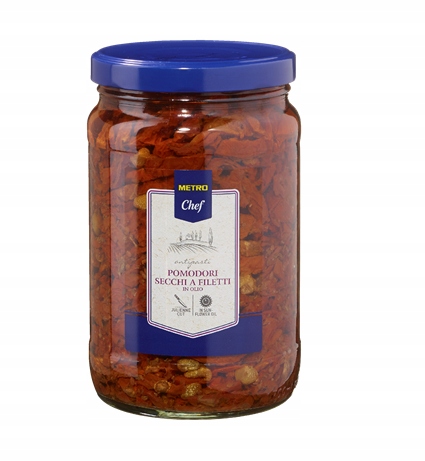 Metro Chef Rajčata Sušená na proužky 1,54 kg pro saláty, těstoviny a pizzu