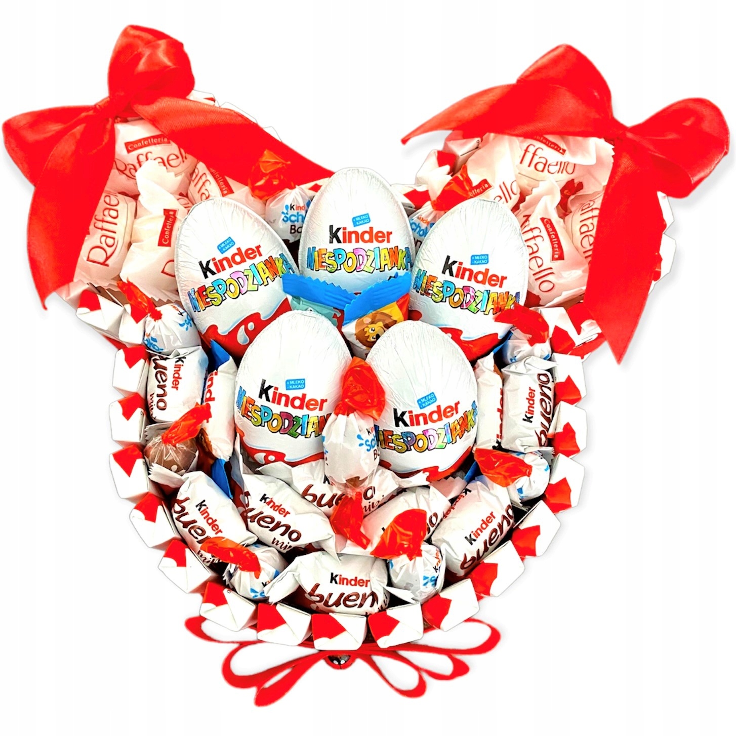 

Tort z Kinder czekoladek mix słodyczy Urodziny