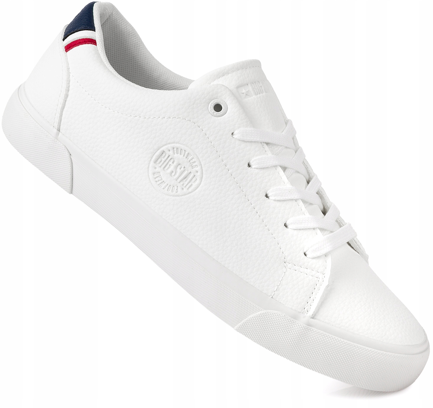 Big Star Męskie Białe Buty Trampki Sportowe Ekoskóra Sneakersy r. 46