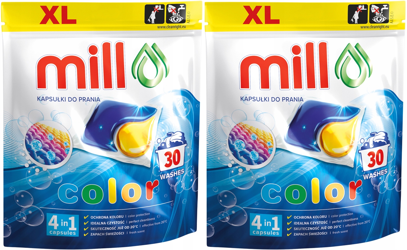 Levně 2x Kapsle Na Praní Barvy XL Color Dvoukomorové 4v1 30ks