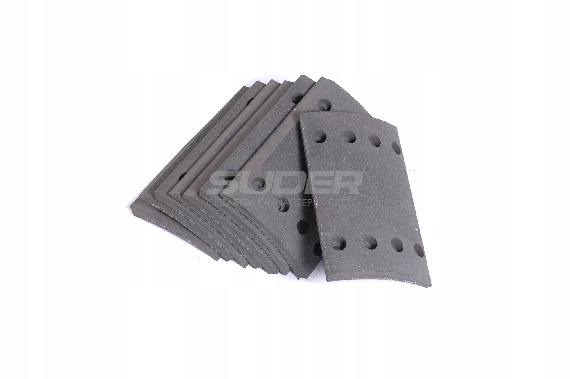 26O0026 0S - ТОРМОЗНАЯ ПОДКЛАДКА 300 * 200 SAF BPW KAS + ЗАКЛЕПКИ / 8