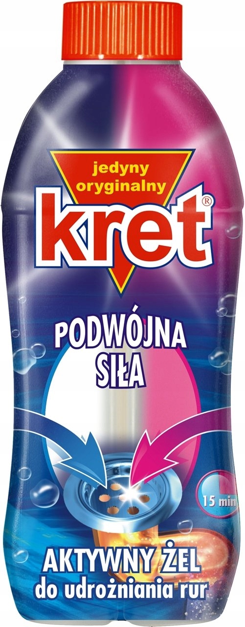 Levně 4x Kret Dvojitá aktivní síla gel pro zprůchodnění trubek 700 g
