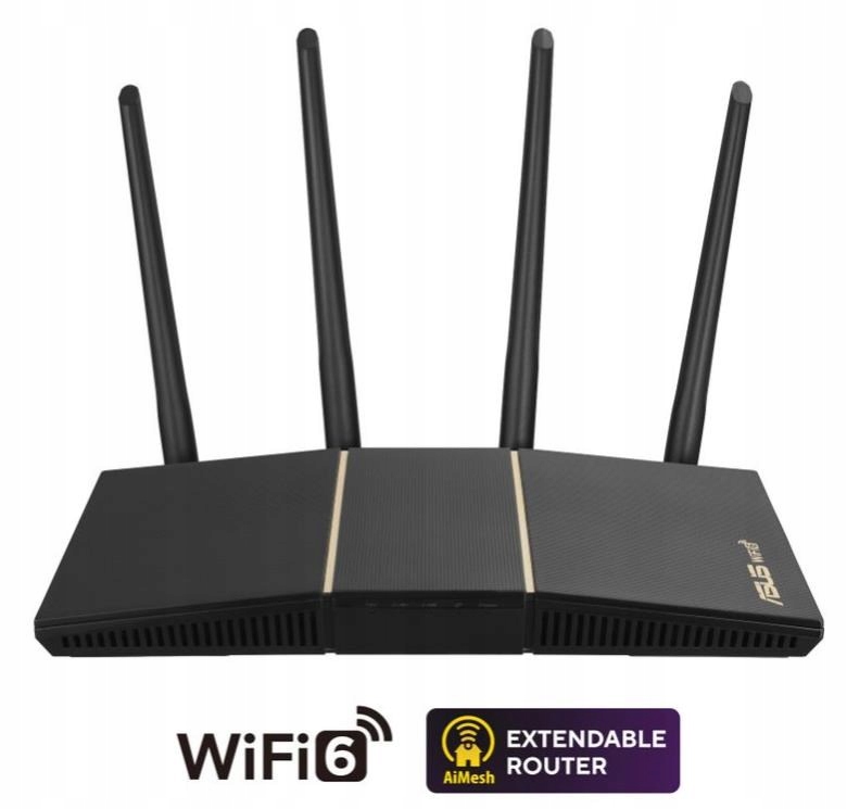 Asus RT-AX57 (AX3000) WiFi 6 Extendable Router, AiMesh 90IG06Z0-MO3C00