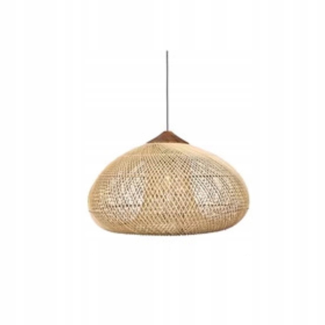 Dekoratívna ratanová závesná lampa – 50 cm (prírodná farba)