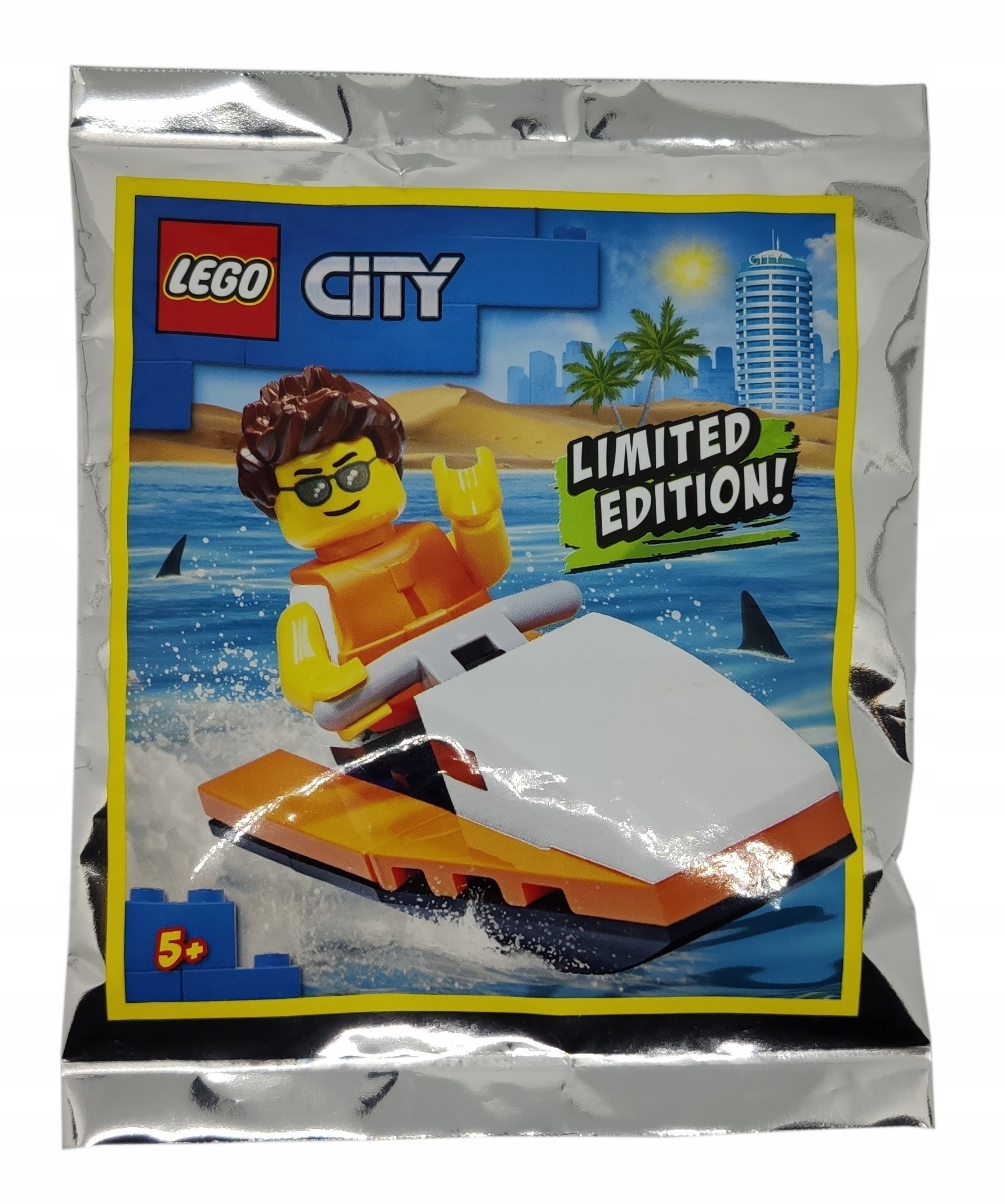 Zestaw Lego City Minifigure Polybag Guy on Water Scooter #952008