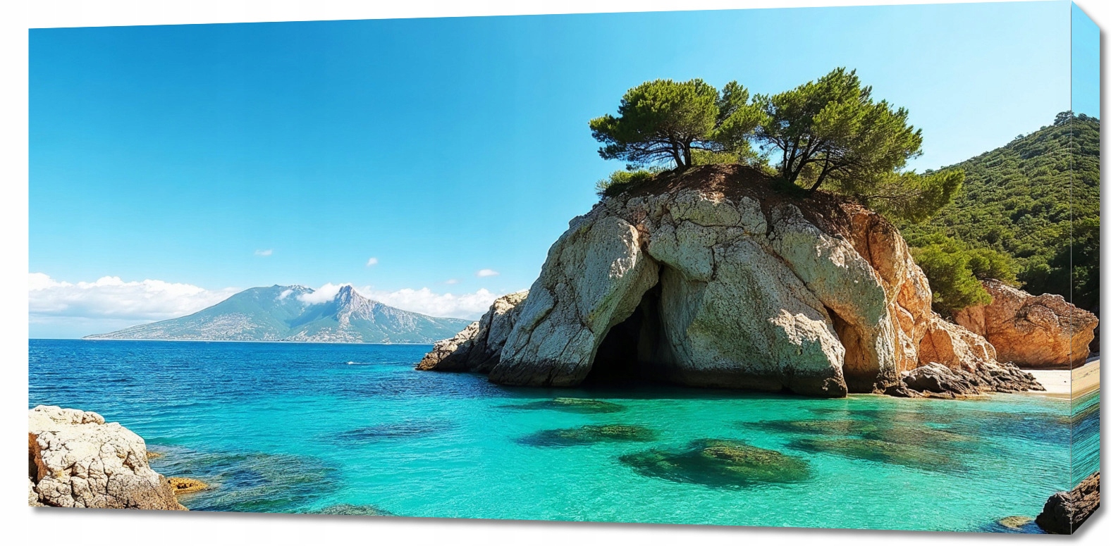 Obraz 100x50 cm na plátně do obývacího pokoje Ložnice Panorama Ostrůvky