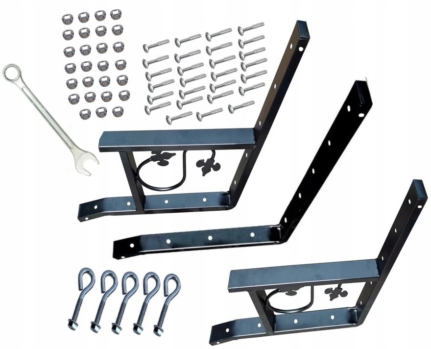 NOGI BOK HUŚTAWKI OGRODOWEJ STALOWE ŁAWKI PL ŚRUBY KLUCZ 13 MM