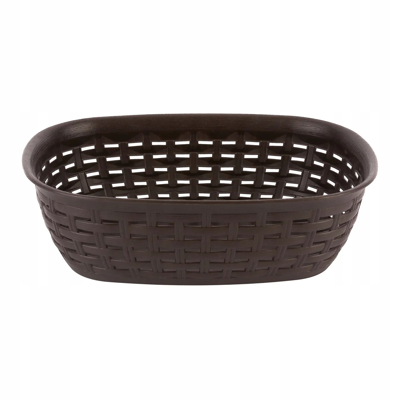 

Plastikowy Koszyk Uniwersalny Rattan brązowy 3 szt