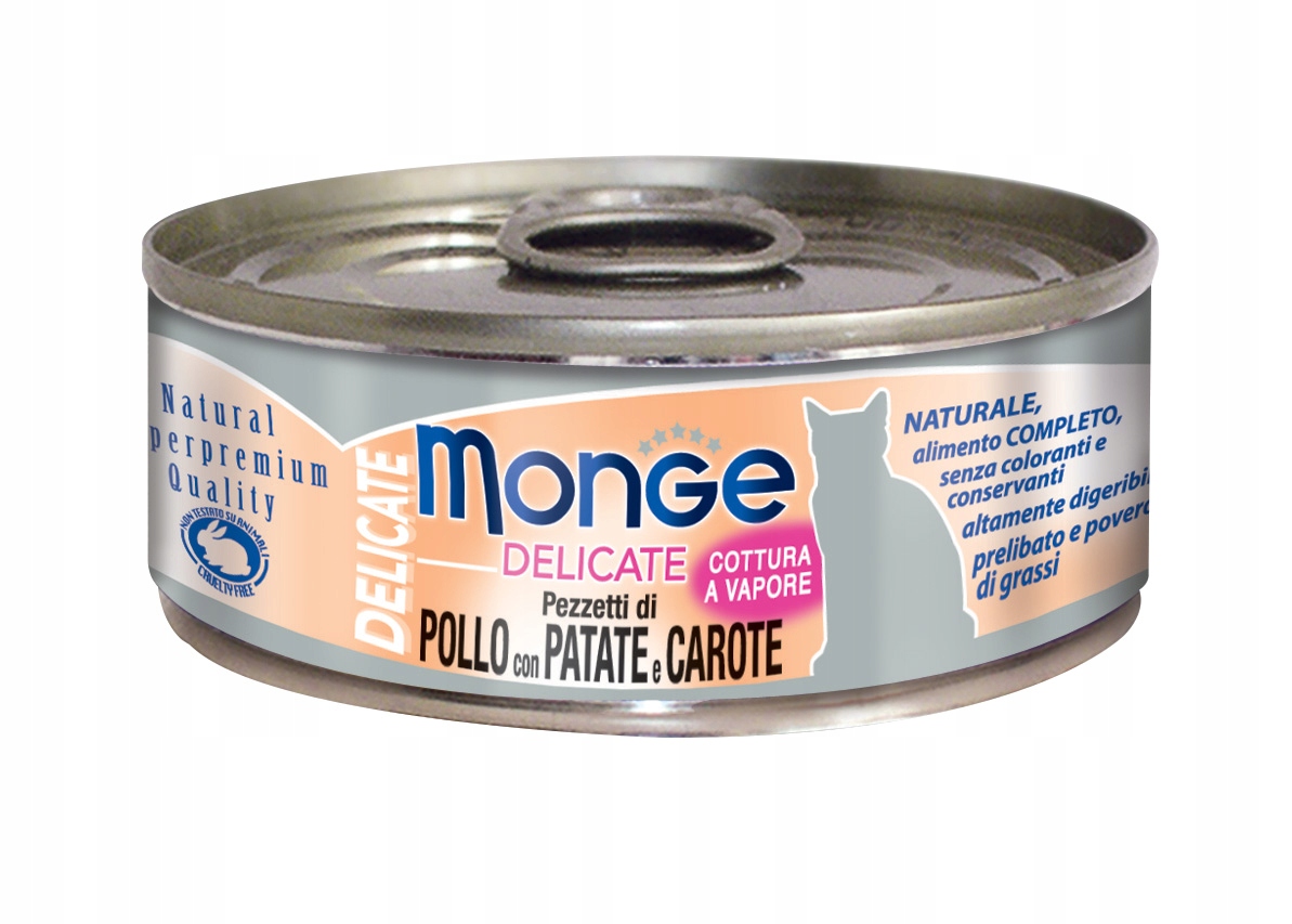 Levně 8x Monge Delicate Kuřecí brambory mrkev 80 g