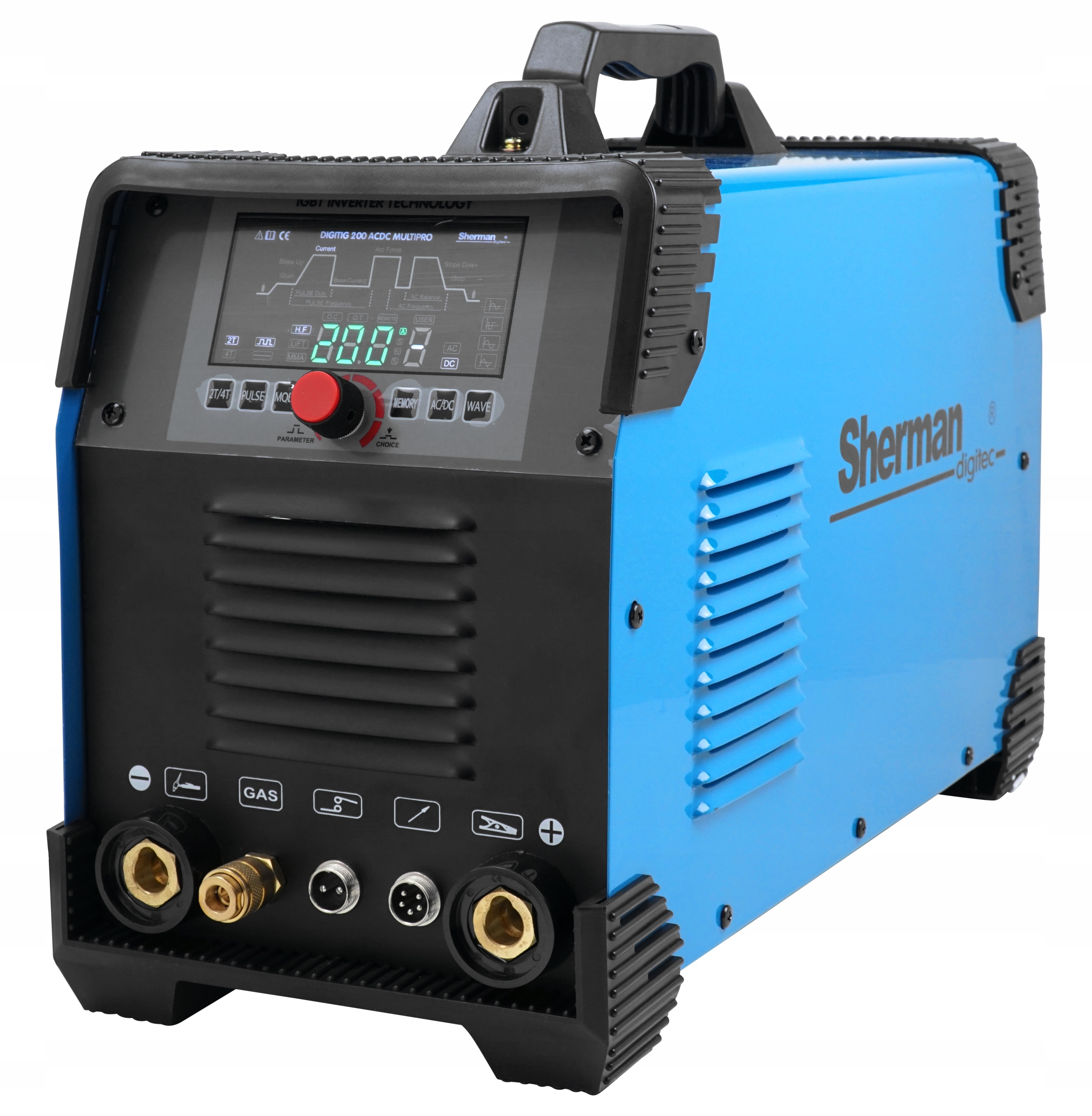 Spawarka Sherman TIG Multipro 200 AC/DC HF PULS Rodzaj spawarka inwertorowa
