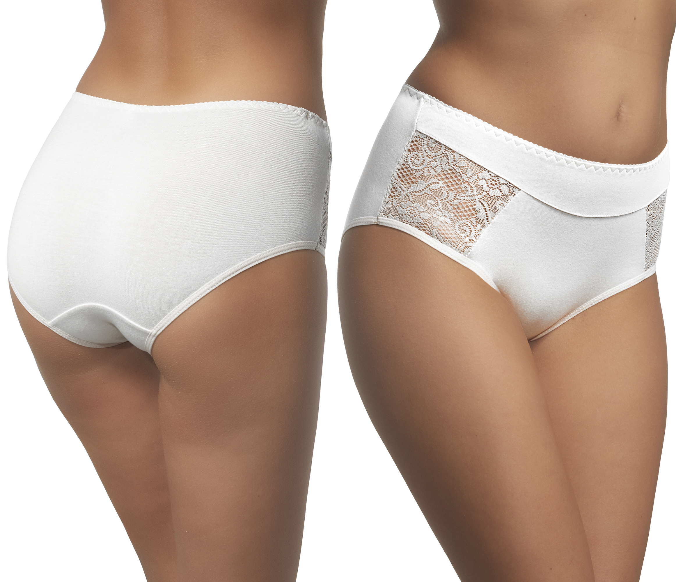 

Darex 2 Figi damskie Majtki bawełniane Koronka XXL