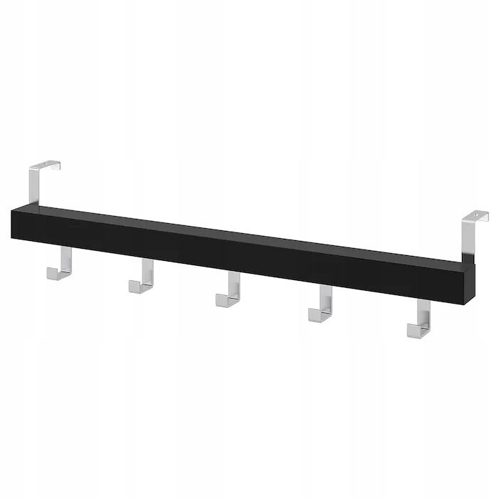 

Ikea Tjusig wieszak na drzwi/ścianę, czarny 60 cm
