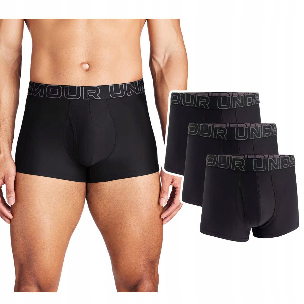 Under Armour Boxerky M Ua Perf Tech 3in-BLK černá