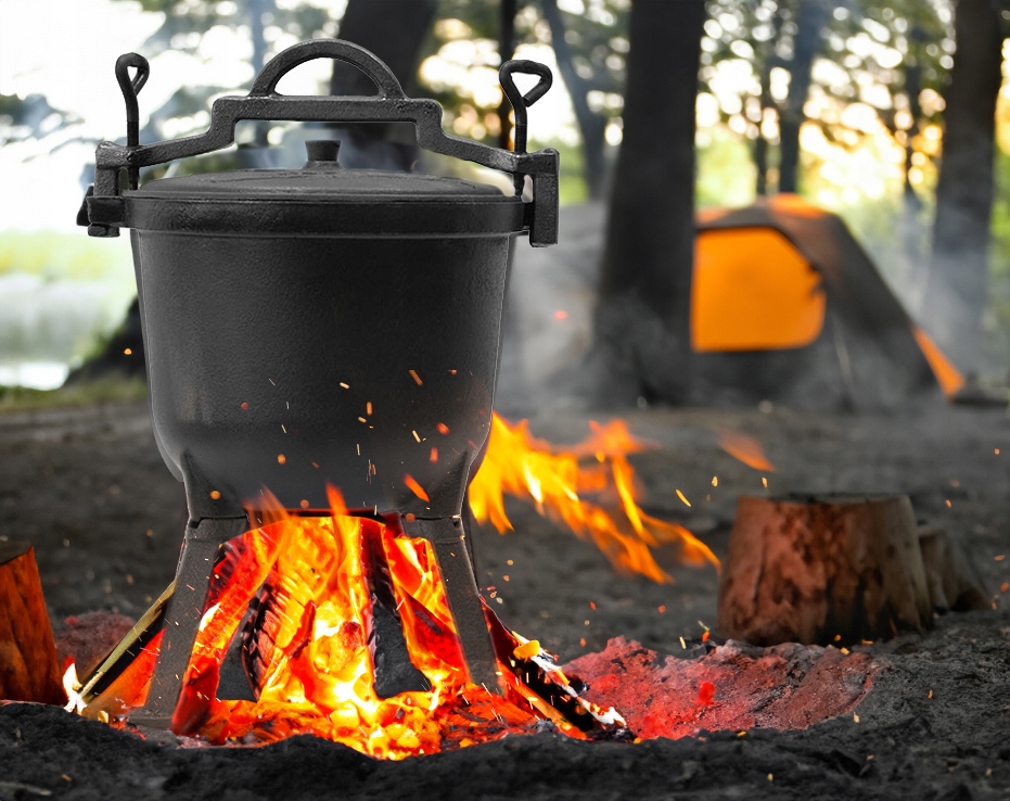 Kociołek EMALIOWANY żeliwny 4L + GRATIS ŁYŻKA Pojemność 4 l