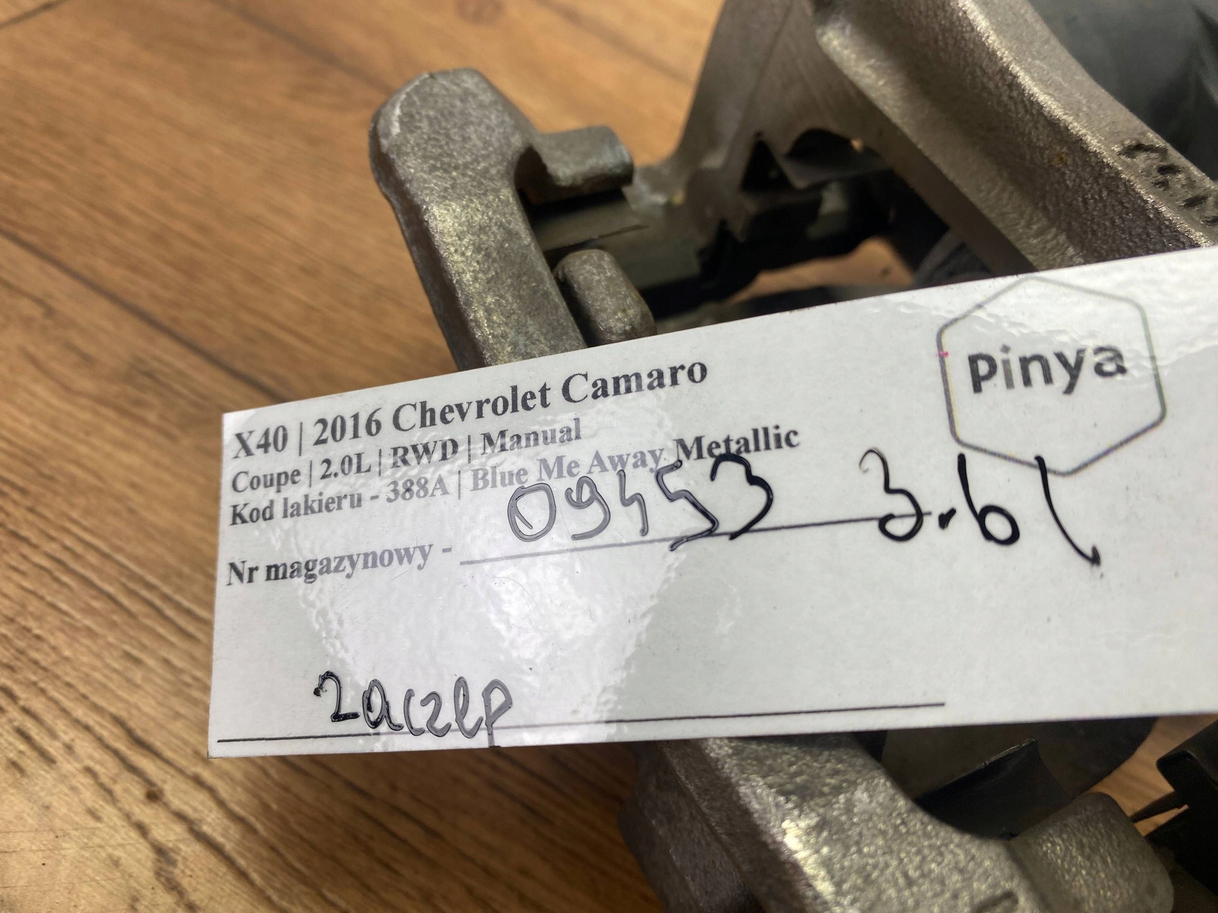 caliper brake rear left Chevrolet Camaro 2016+