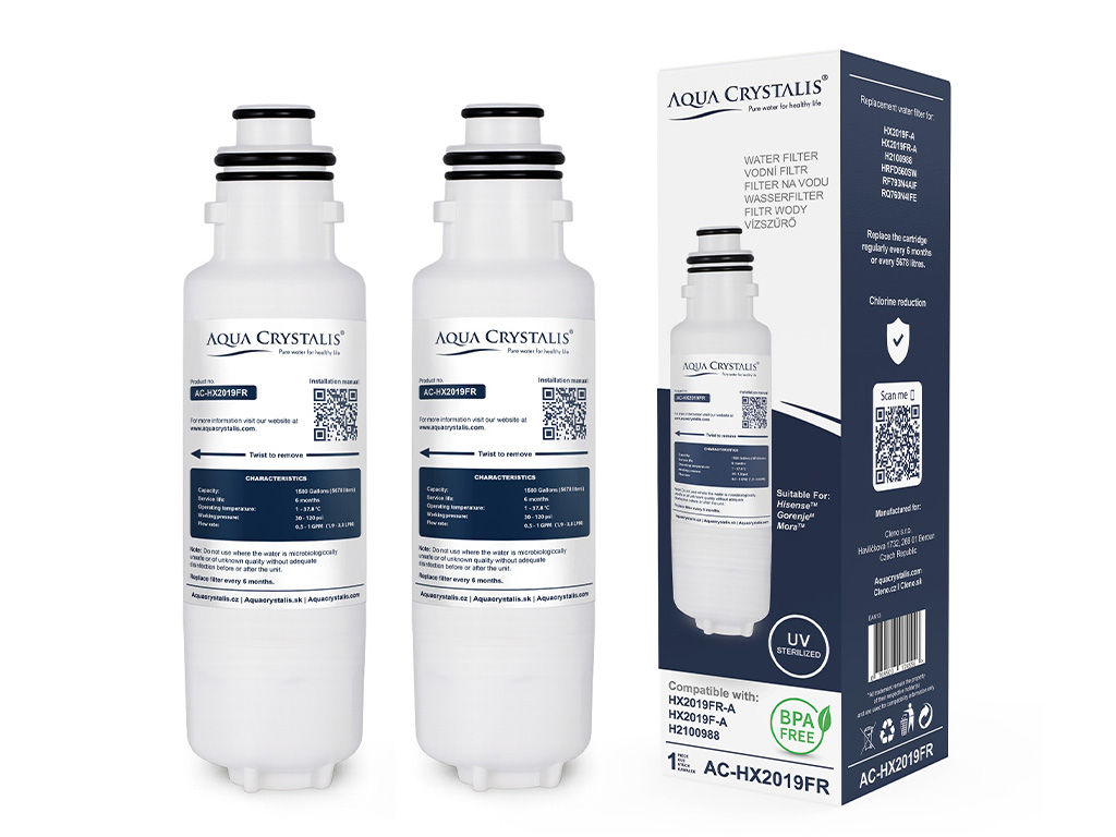 2x Aqua Crystalis filtr AC-HX2019FR (náhradna Hisense HX2019F-A/HX2019FR-A)