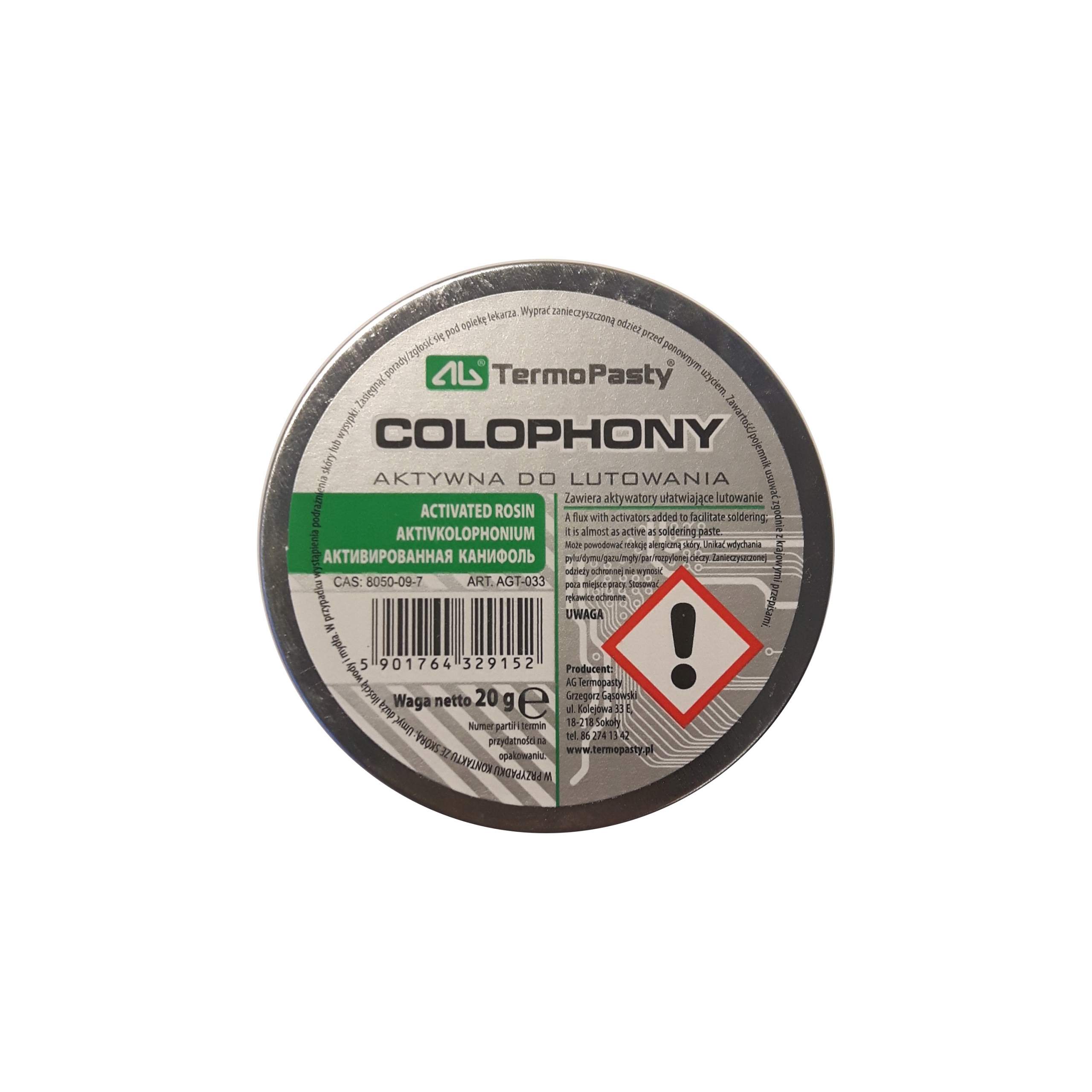 Kalafonia do lutowania 20g