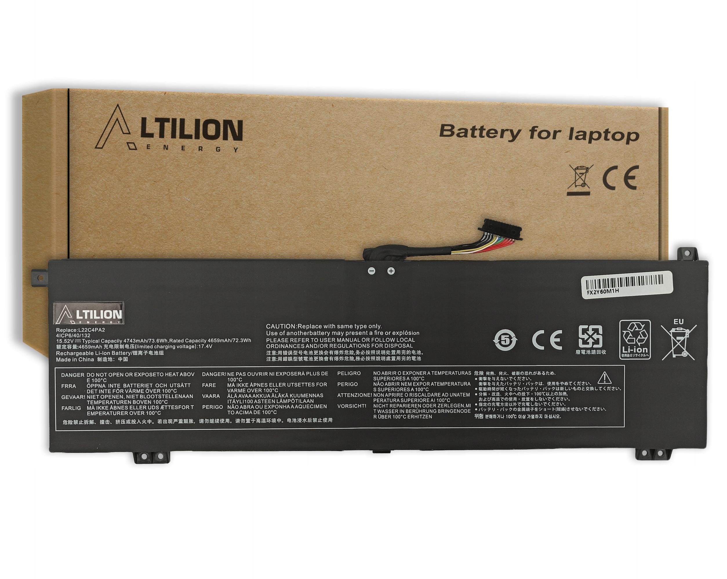 Baterie Altilion Energy L22C4PA2 kompatibilní s Lenovo