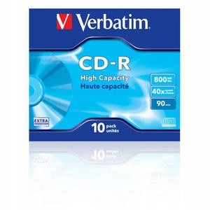 Verbatim Cd-r 40x 80MB 10P Jc Extra Protection 43428