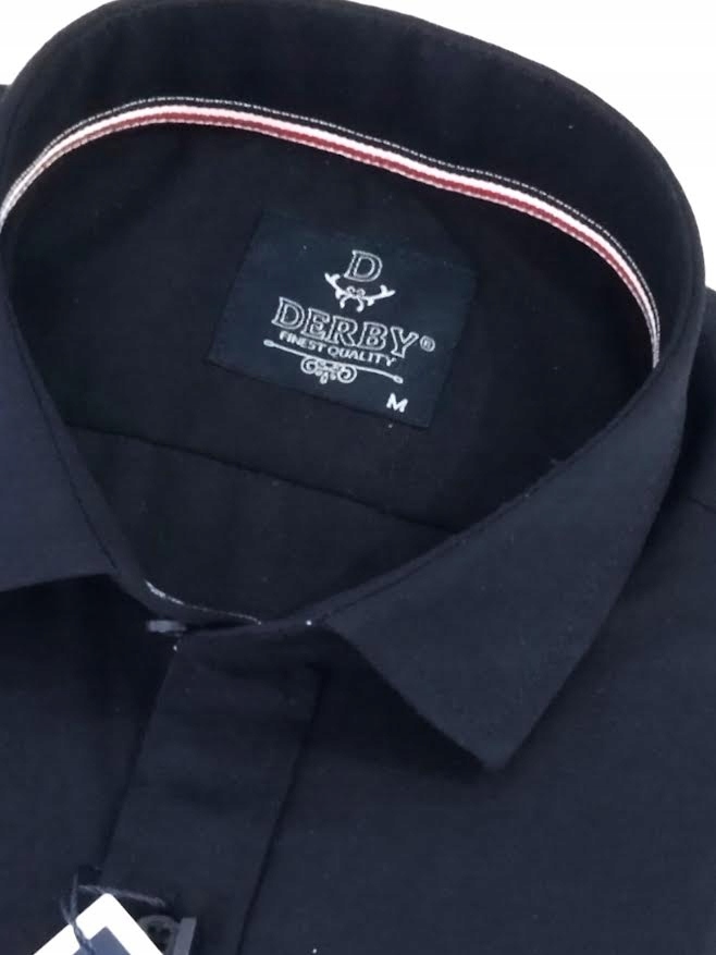 Derby Pánská Košile tmavě modrá s dlouhým rukávem regular M 39/40 drb-96
