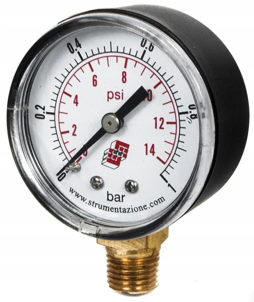 

Manometr 1/4" Radialny Dolny 0-1bar 50mm