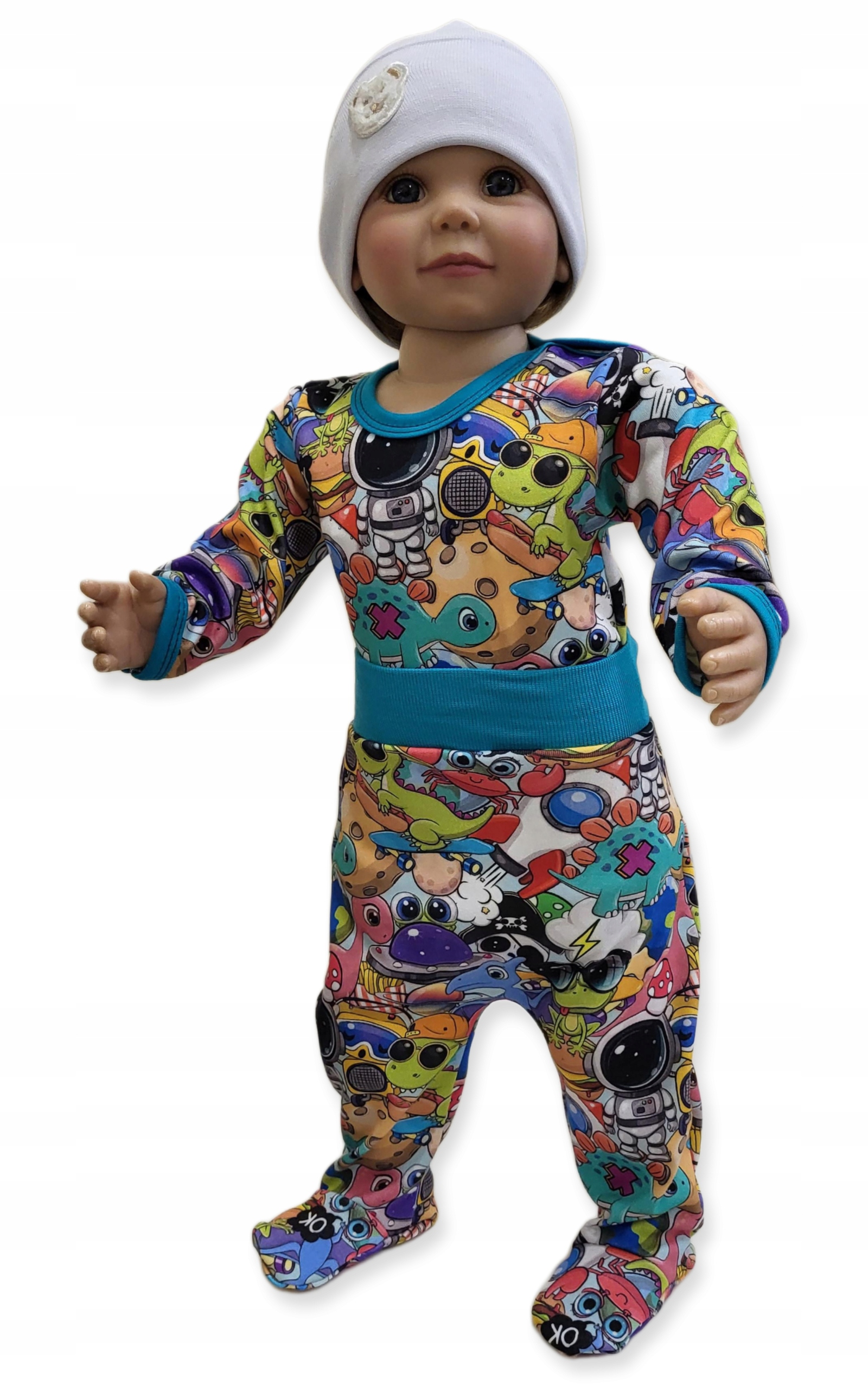 PÓŁŚPIOCHY 74 spodenki BEZUCISKOWE niemowlęce od PRODUCENTA KOLOROWE Liczba sztuk w ofercie 1 szt.