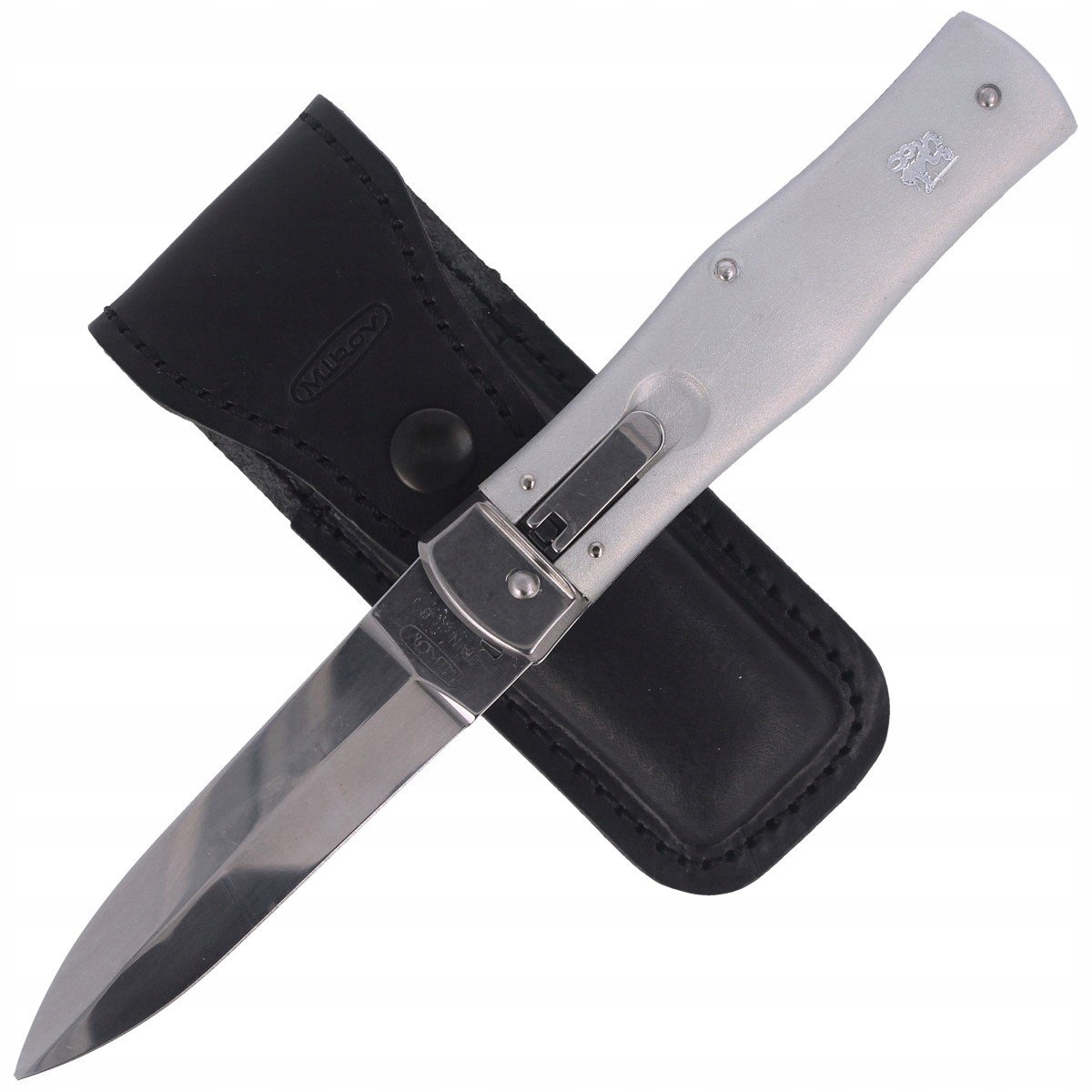 Nóż Sprężynowy Mikov Predator Grey Etui