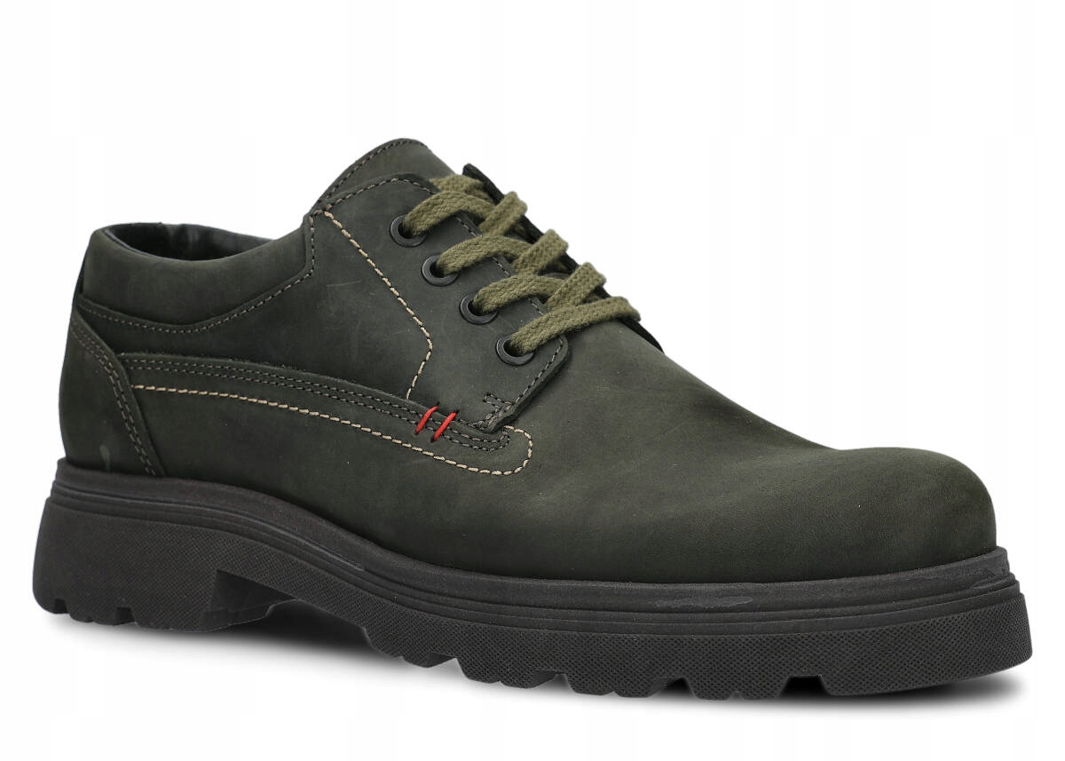 Pánské Kožené Polobotky Khaki Nagaba 475 Trapery, Polské, Pohodlné 43