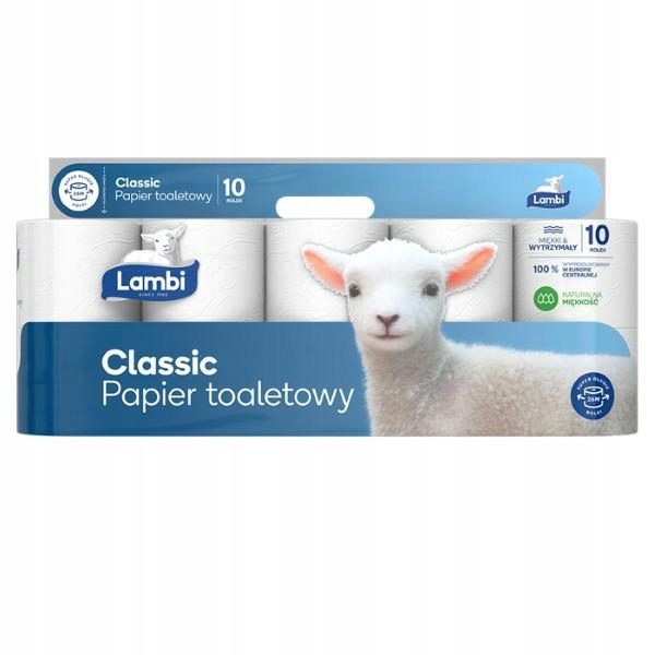 

Lambi Papier Toaletowy Miękki i Wytrzymały Classic