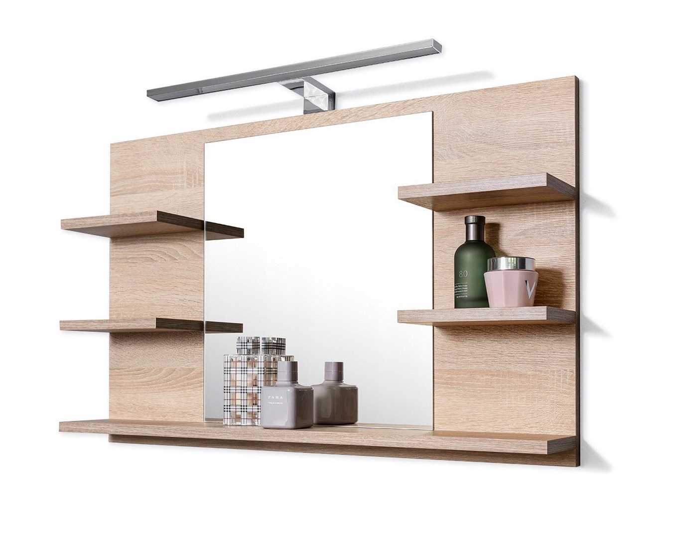 Lustro łazienkowe z półkami i kinkietem LED EAN (GTIN) 5907786843645