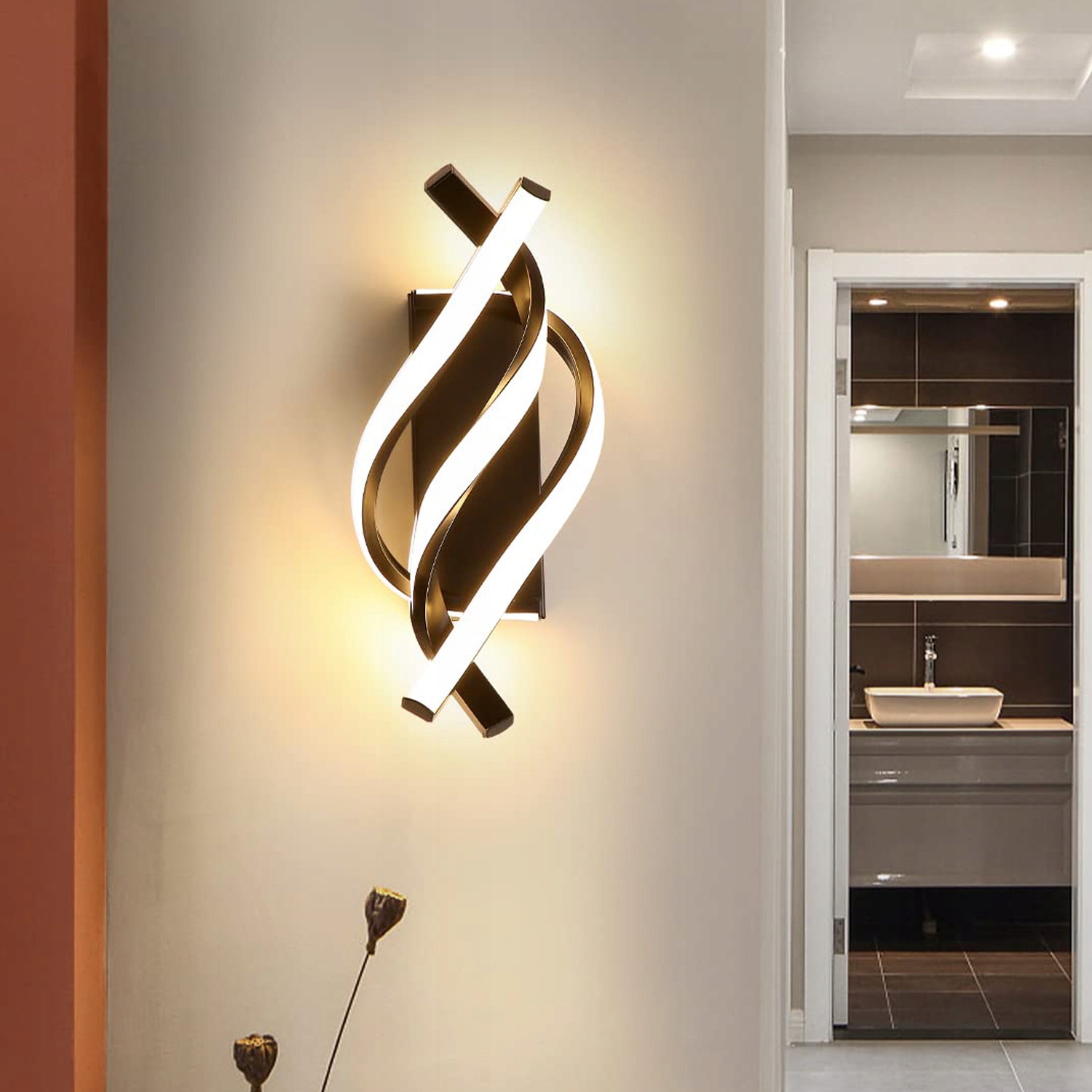 Vnitřní Nástěnná Lampa, 22W 2500LM, Kreativní, Moderní Led Nástěnná Lampa