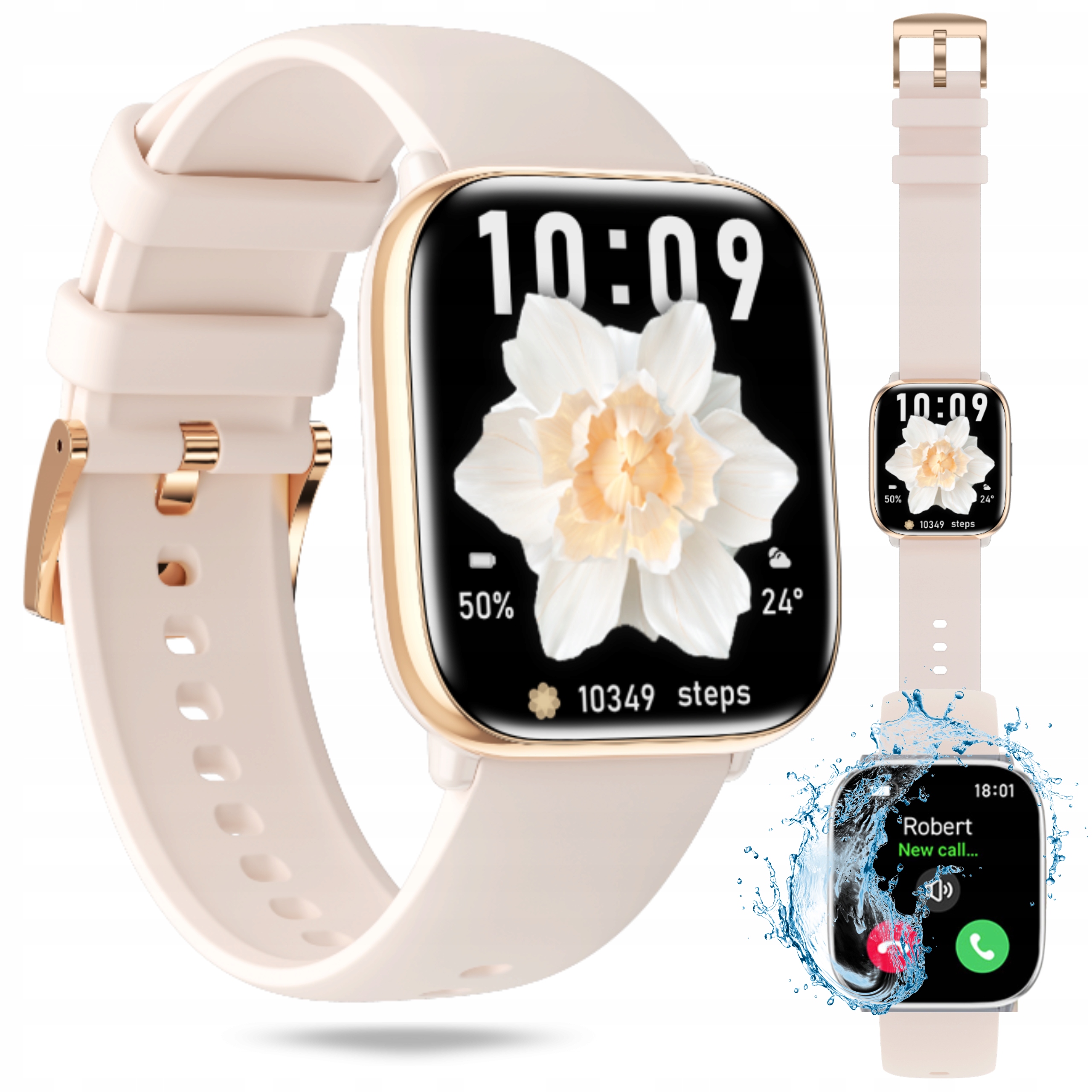 Chytré Hodinky Myphone Watch Pastel Gold Chytré Hodinky S Amoled Hovory