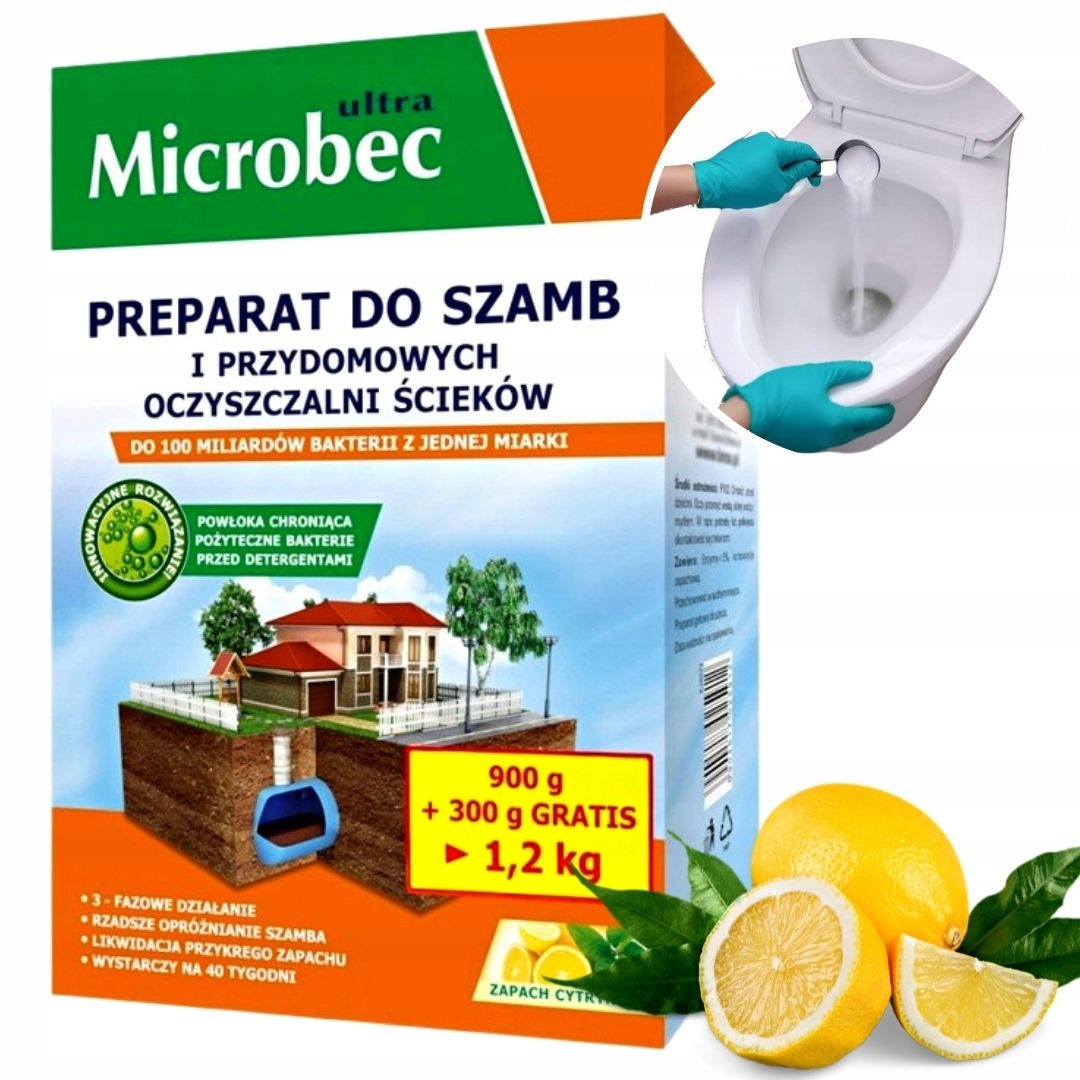 MICROBEC Ultra AKTYWNE BAKTERIE DO SZAMBA 1,2kg