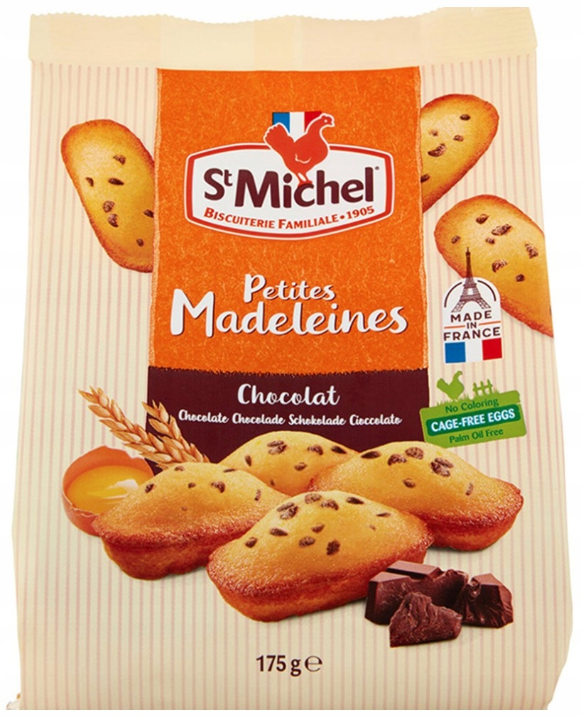 Levně 4 x Mini sušenky Madeleines s čokoládou 175 g St Michel