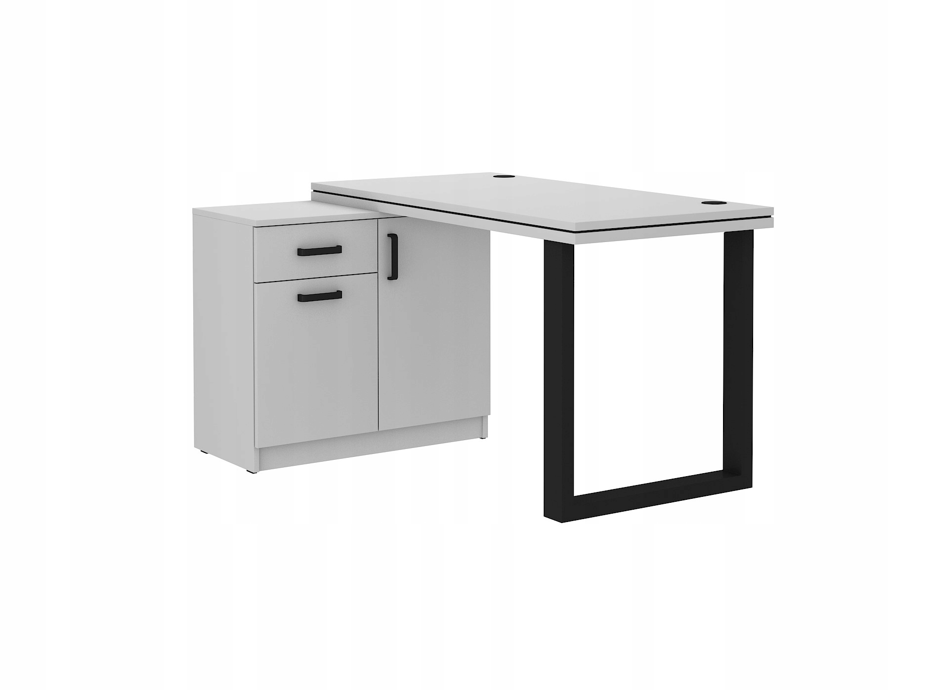 Moderní psací stůl s komodou Texas Loft pro kancelář kabinetu Mládežnický pokoj