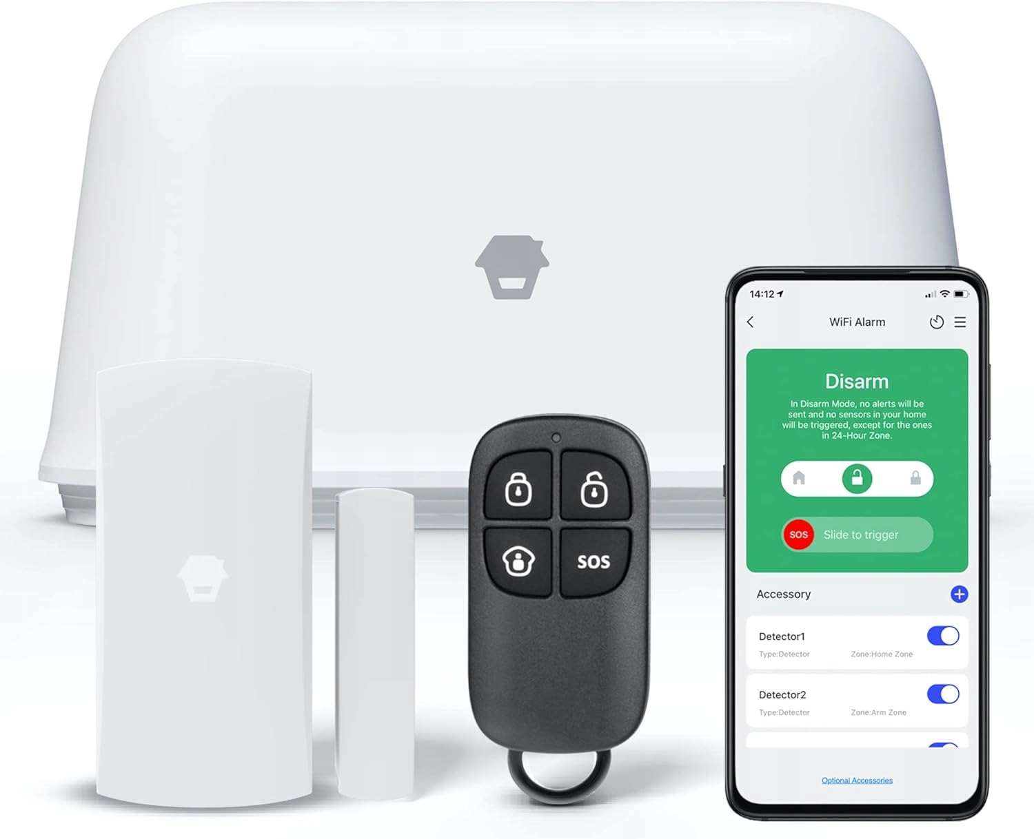 Inteligentný zabezpečovací systém Chuango OV-300 s bezdrôtovým WiFi