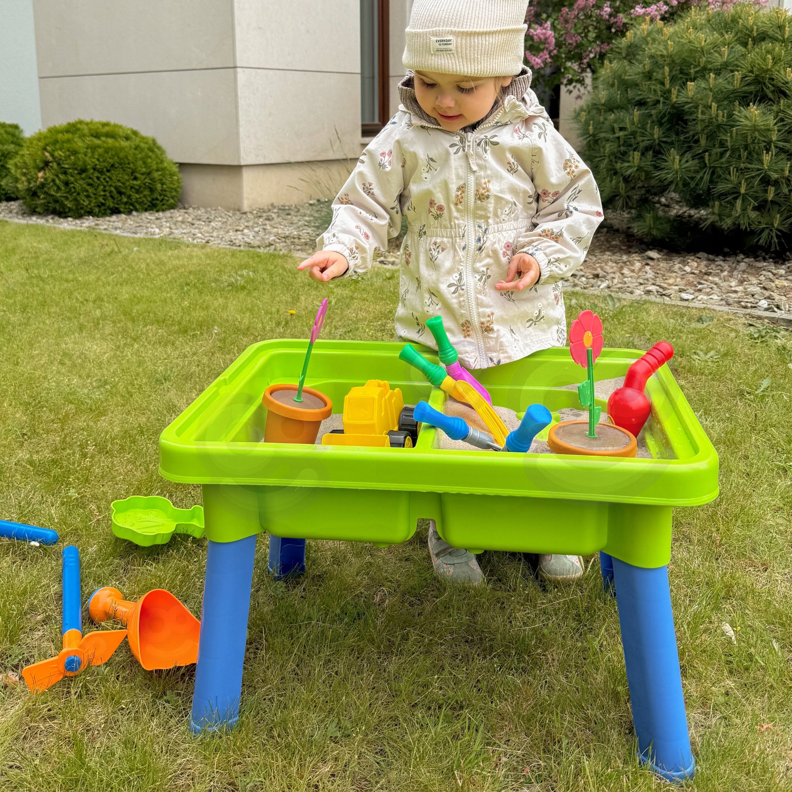 STOLIK WODNY 2w1 PIASKOWNICA 13 Akc. WOOPIE Wysokość produktu 37 cm