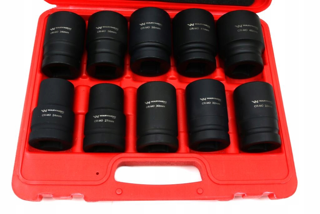 Zestaw nasadek udarowych 1' 24-46 mm WARYŃSKI Typ 6-kątna