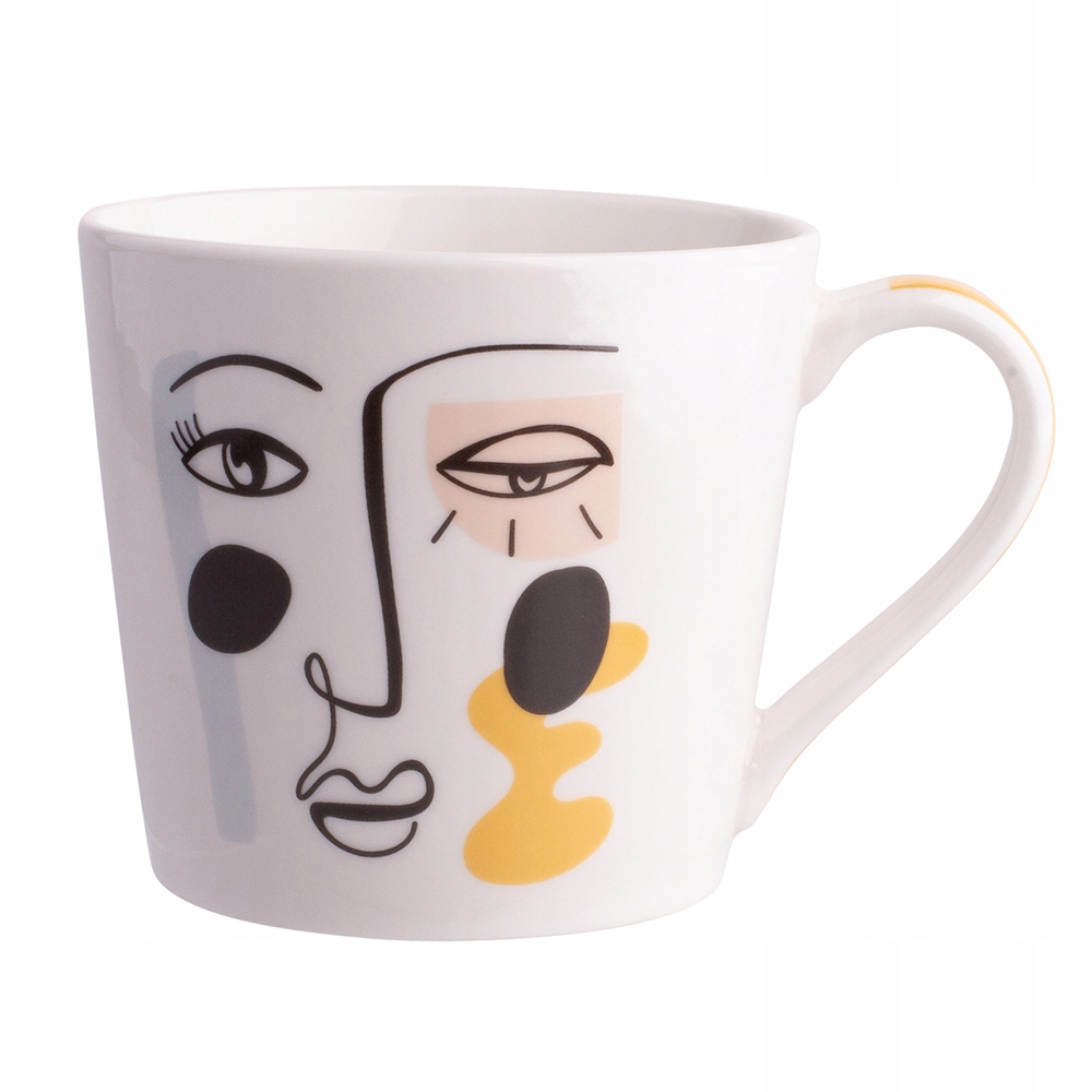 

Duży Kubek Do Kawy Twarz Porcelana