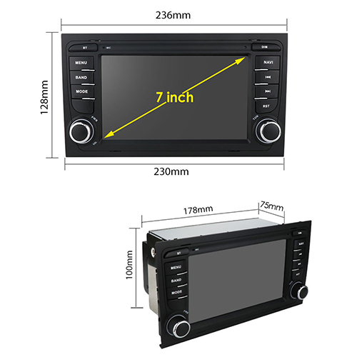 AUDI A4 B6 B7 RADIO 2DIN ANDROID GPS WIFI 2G/16GB Marka inna