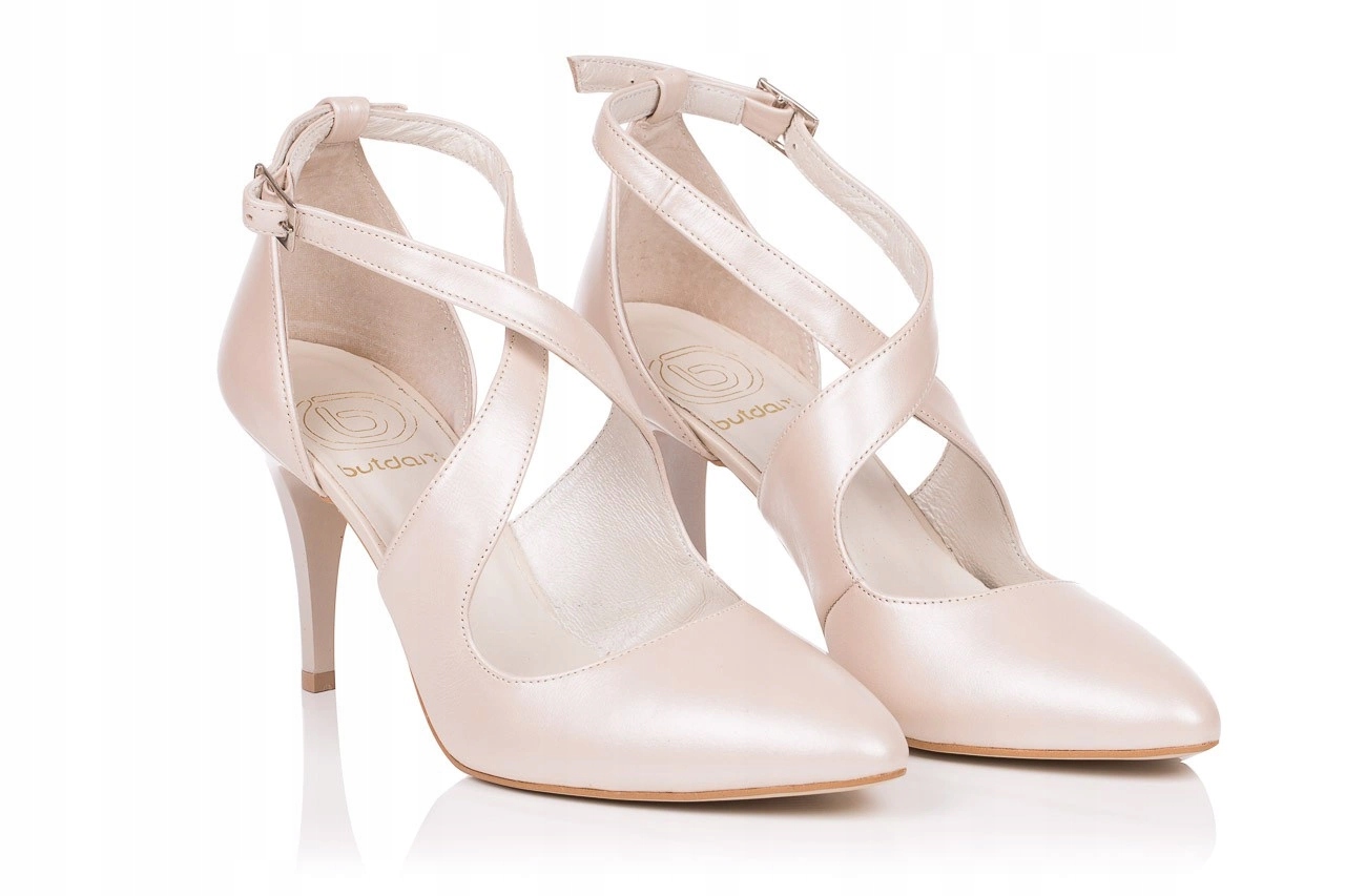 Taneční špendlíky taneční béžové perleťové s pruhy Xena 38